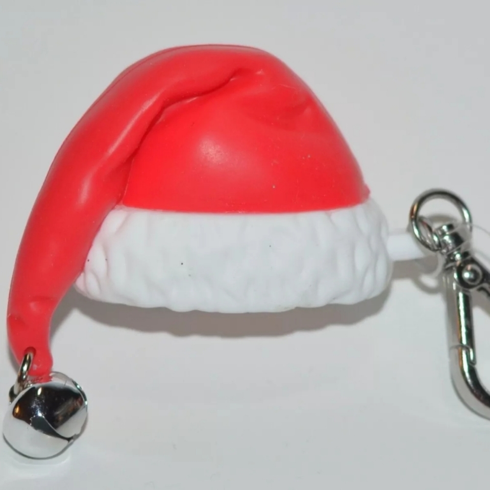 NWOT Santa Hat Christmas Xmas Pocketbac Holder Keychain